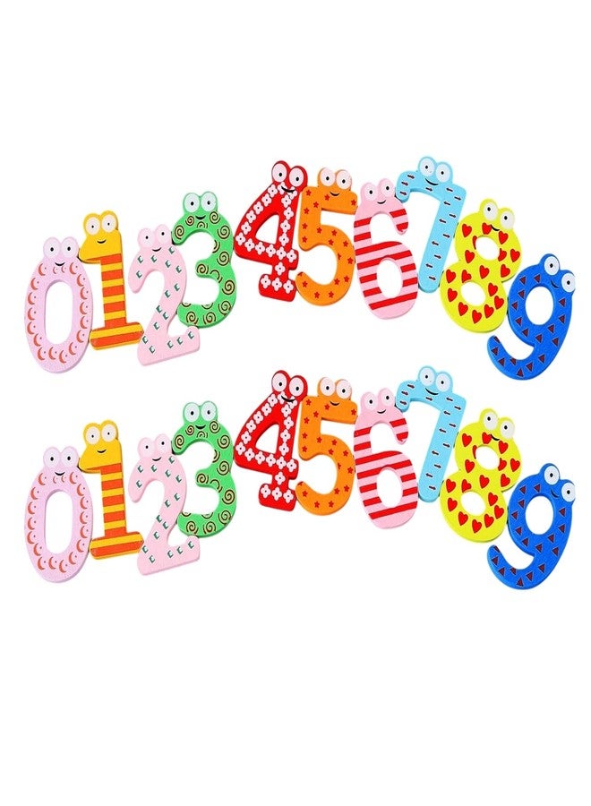 Kraftella Magnet Number Stickers | Magnetic Wooden Numbers | Magnet Numbers for Learning - Educational Purpose | Toy for Kids | Fridge Magnet Stickers | Kids Learning Games (Pack of 20)